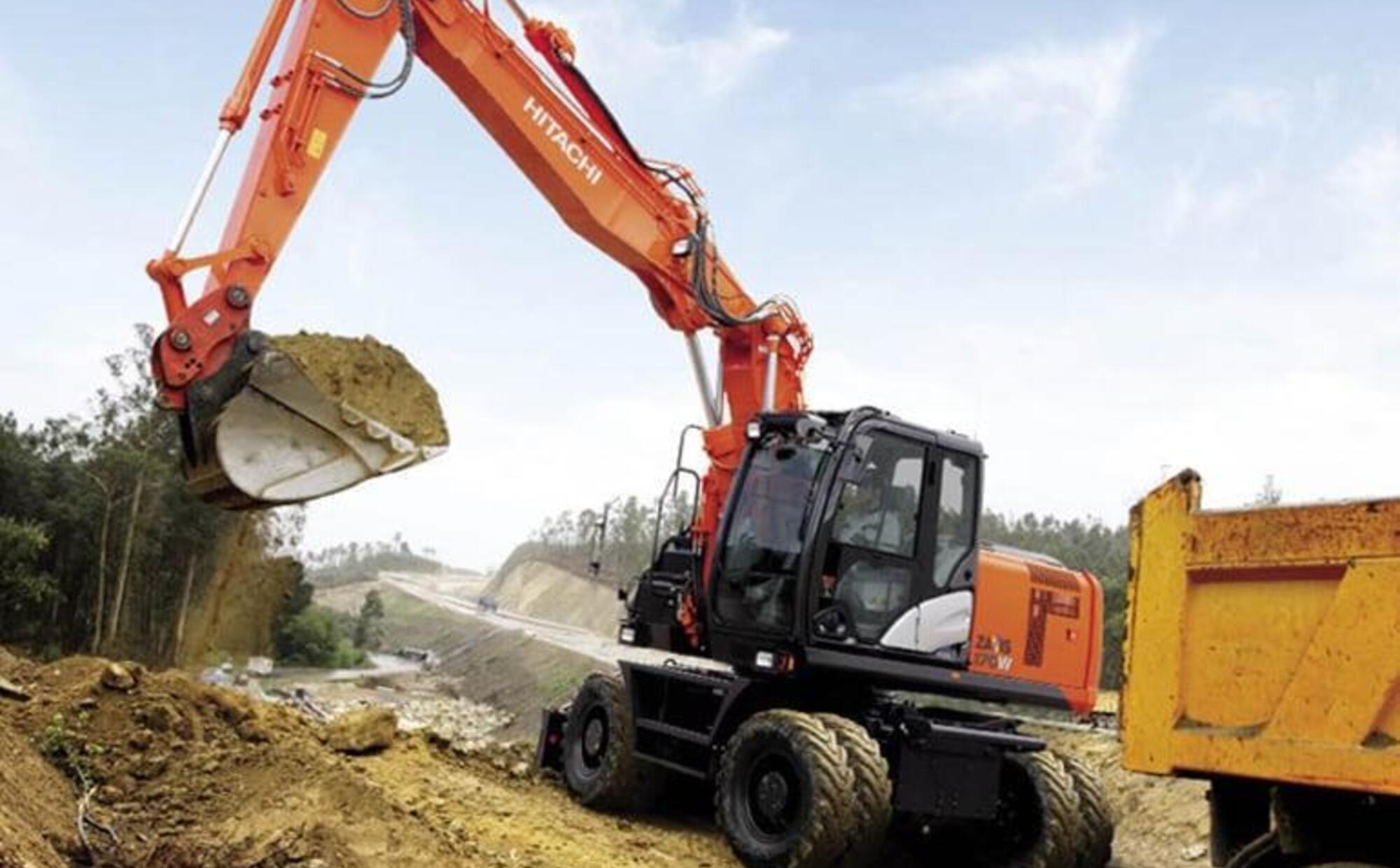 Аренда колесного экскаватора Hitachi ZX170W-3