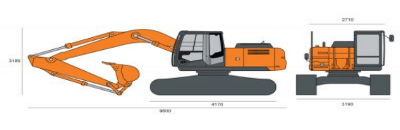 Аренда гусеничного экскаватора HITACHI
