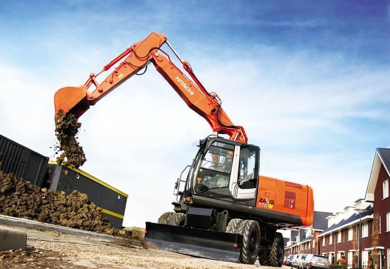 Аренда колесного экскаватора Hitachi ZX170W-3